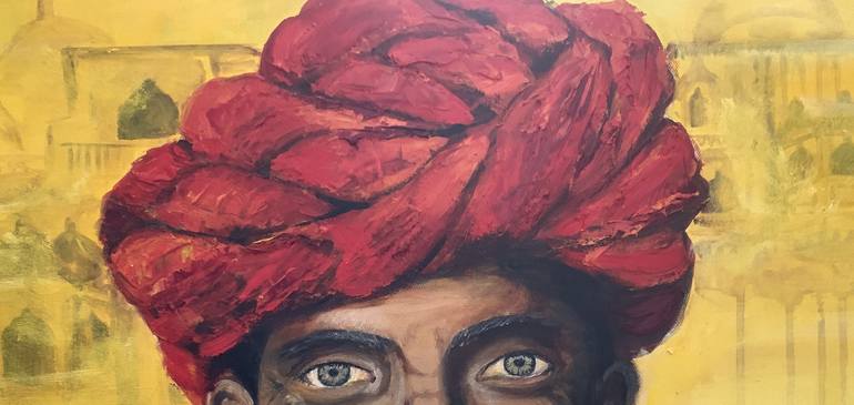 Original Figurative Portrait Painting by Shabri Maheshwari