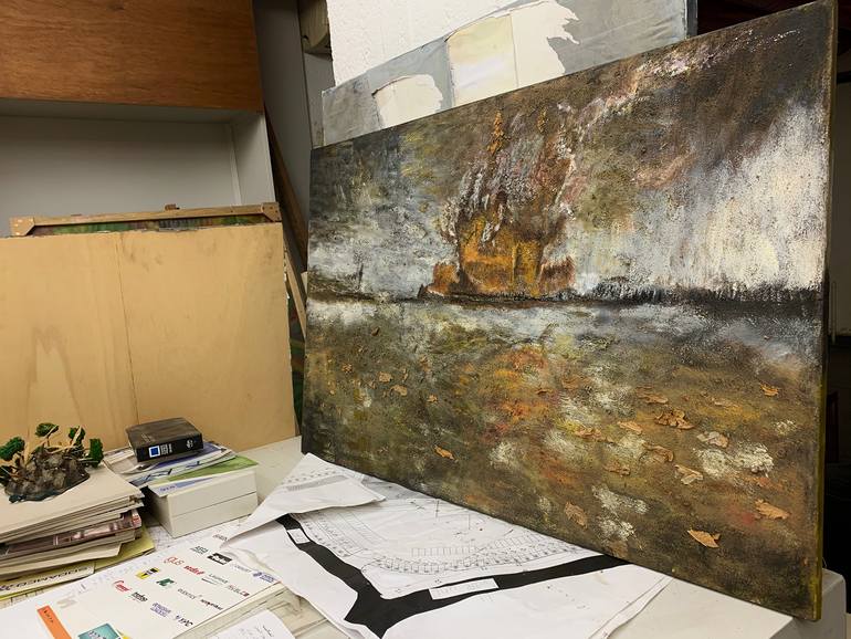 Original Expressionism Abstract Painting by Tamara Haddad