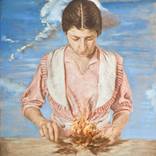 Young Woman with Fire by eoin llewellyn