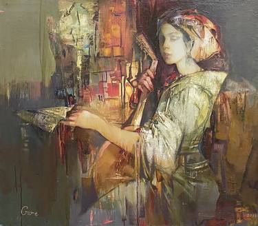 Original Realism Women Paintings by Gor Shahbazyan