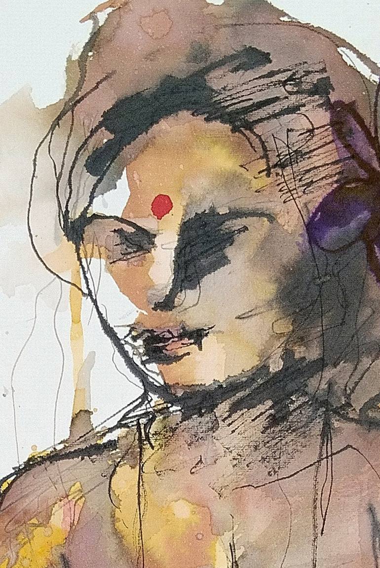 Original People Painting by GANESH K