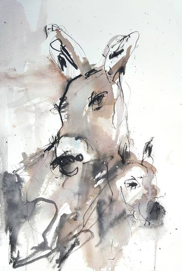 Original Abstract Animal Paintings by GANESH K