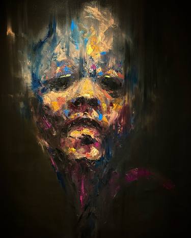 Original Portraiture Abstract Paintings by Luis Yerenas