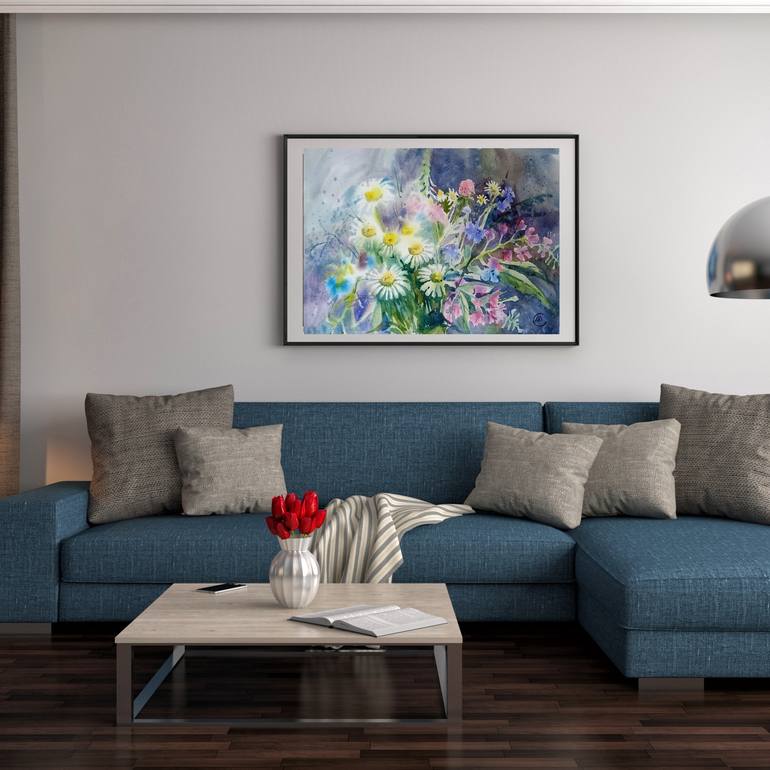 Original Impressionism Floral Painting by Marina Havova