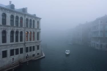 The Lone Boat, a misty morning in Venice - Limited Edition of 5 thumb