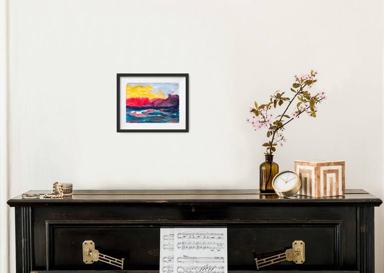 Original Abstract Seascape Painting by Dina Aseeva