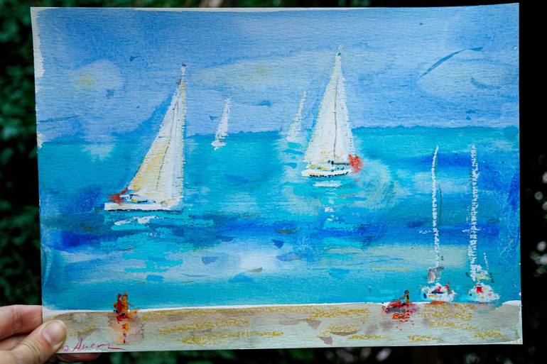 Original Seascape Painting by Dina Aseeva