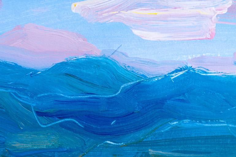 Original Impressionism Seascape Painting by Dina Aseeva
