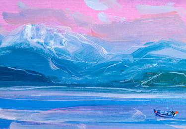 Print of Impressionism Seascape Paintings by Dina Aseeva