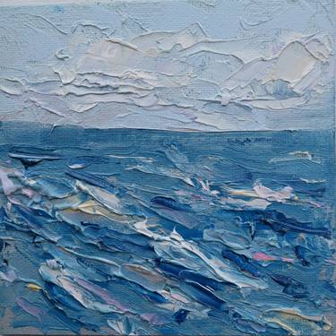 Original Impressionism Seascape Printmaking by Dina Aseeva