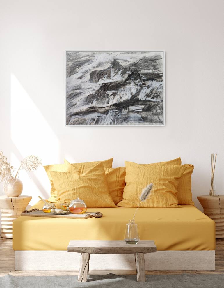 Original Impressionism Seascape Printmaking by Dina Aseeva