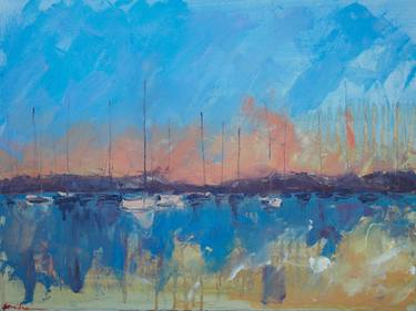 Original Impressionism Seascape Paintings by Dina Aseeva