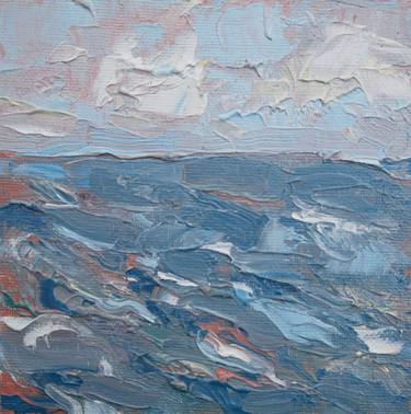 Original Impressionism Seascape Printmaking by Dina Aseeva