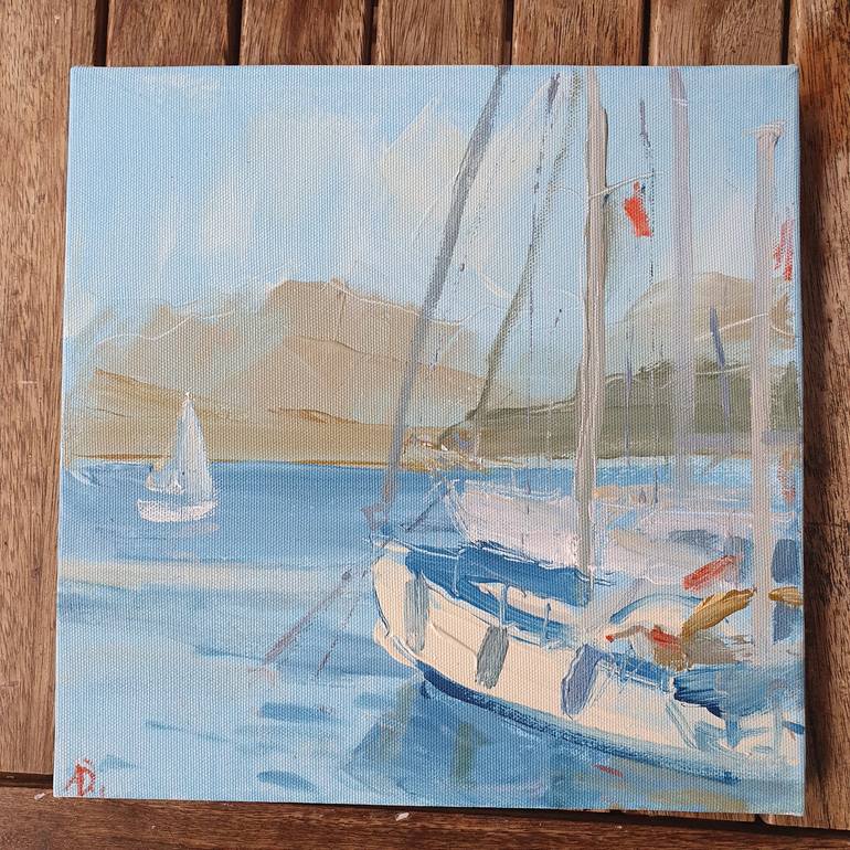 Original Impressionism Seascape Painting by Dina Aseeva