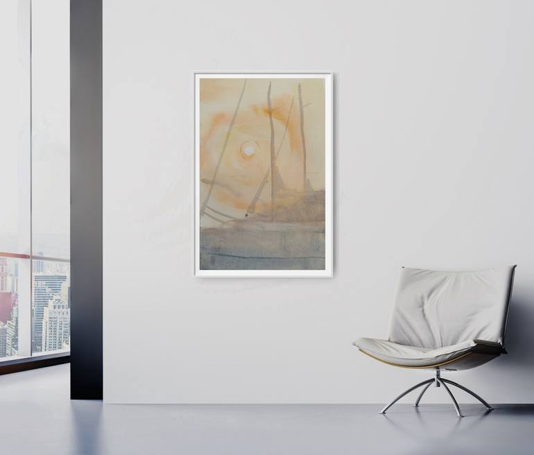 Original Impressionism Seascape Printmaking by Dina Aseeva