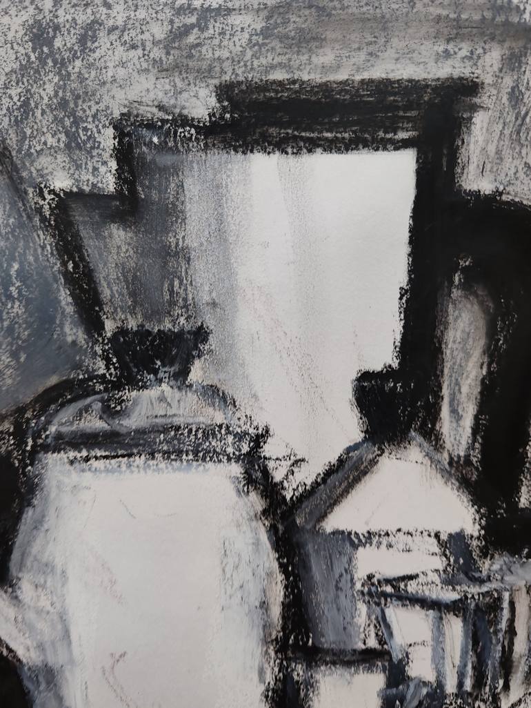 Original Cubism Still Life Drawing by Dina Aseeva