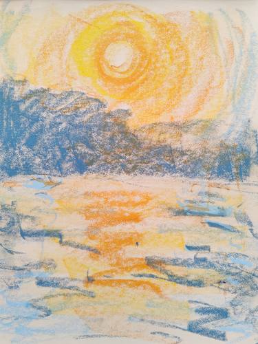 Original Impressionism Seascape Drawings by Dina Aseeva