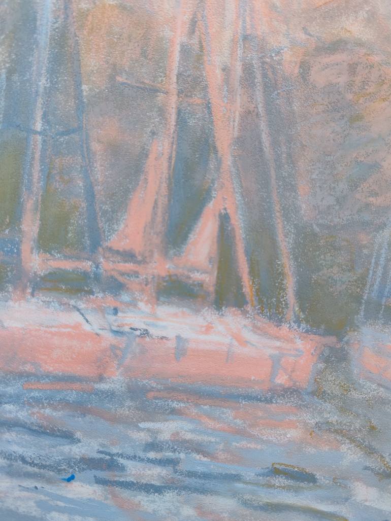Original Impressionism Seascape Drawing by Dina Aseeva