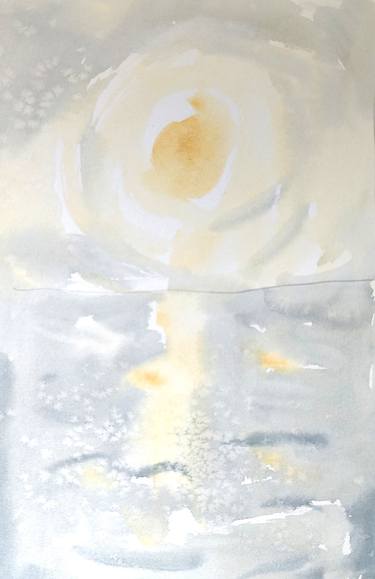Original Impressionism Seascape Printmaking by Dina Aseeva