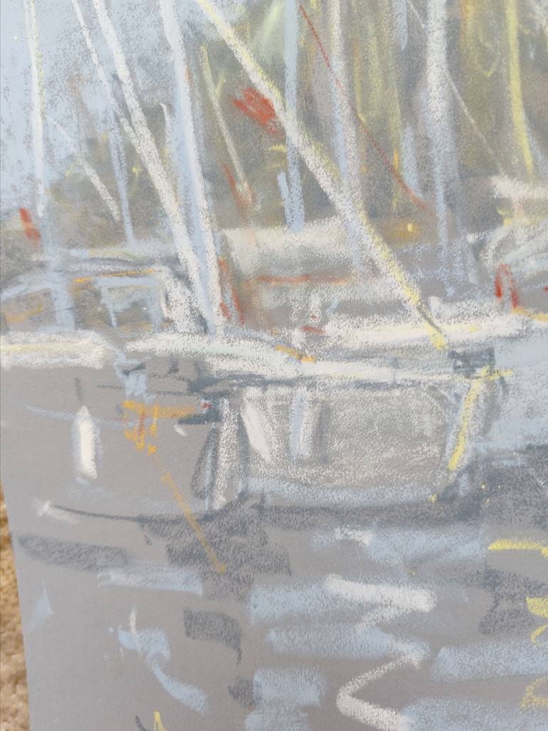 Original Impressionism Seascape Drawing by Dina Aseeva