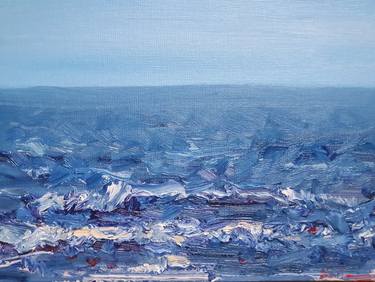 Print of Impressionism Seascape Paintings by Dina Aseeva