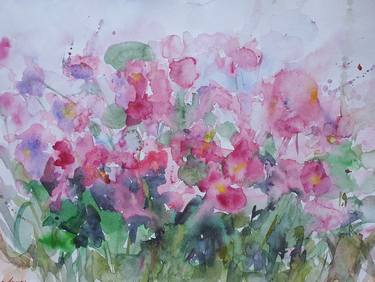 Original Impressionism Floral Paintings by Dina Aseeva