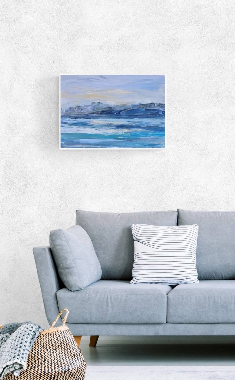 Original Impressionism Seascape Painting by Dina Aseeva