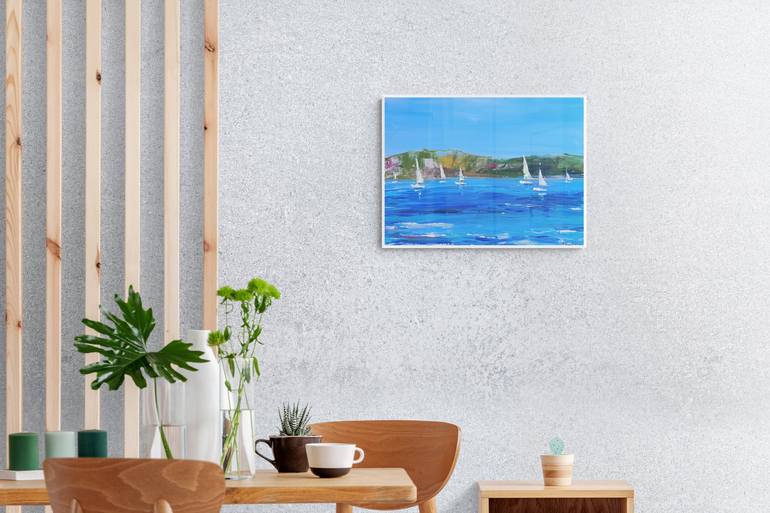 Original Impressionism Seascape Painting by Dina Aseeva