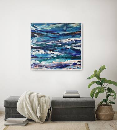 Original Abstract Seascape Paintings by Dina Aseeva