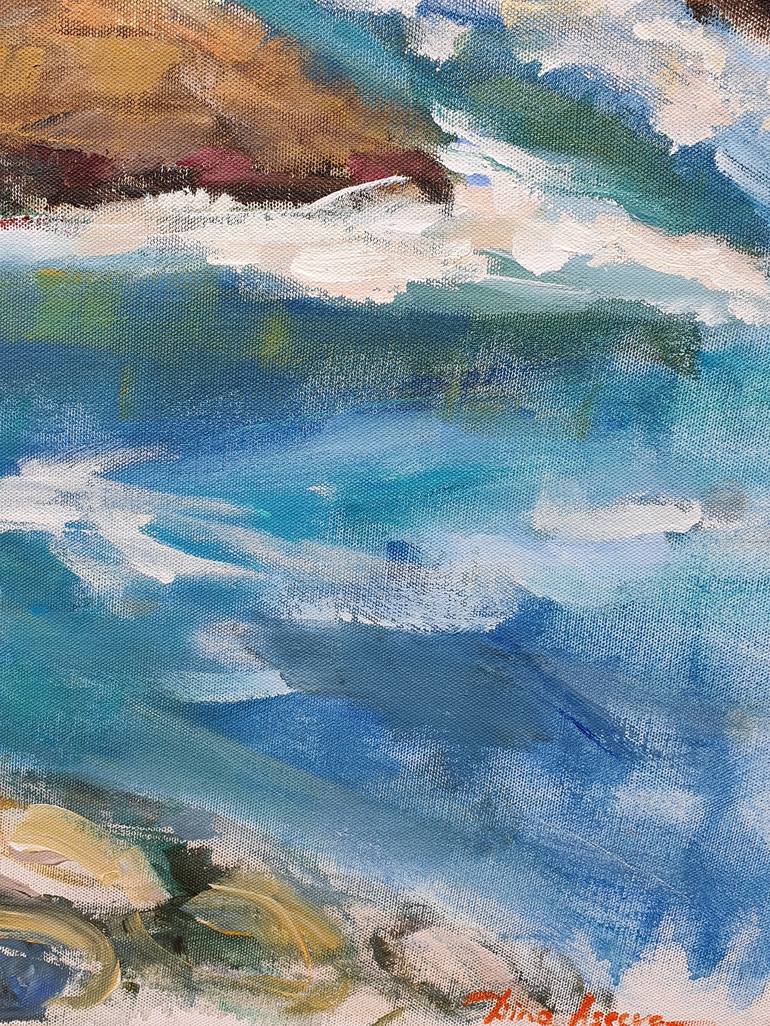 Original Impressionism Seascape Painting by Dina Aseeva