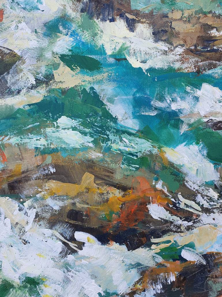 Original Impressionism Seascape Painting by Dina Aseeva