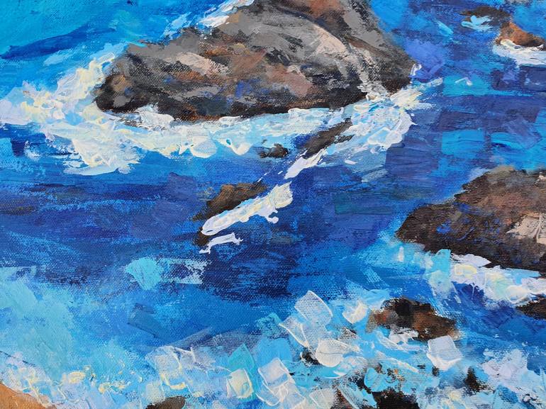 Original Impressionism Seascape Painting by Dina Aseeva