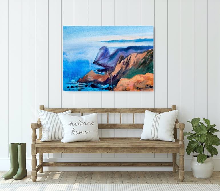 Original Seascape Mixed Media by Dina Aseeva