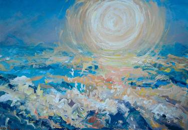 Original Abstract Seascape Paintings by Dina Aseeva
