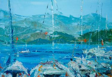 Original Yacht Paintings by Dina Aseeva