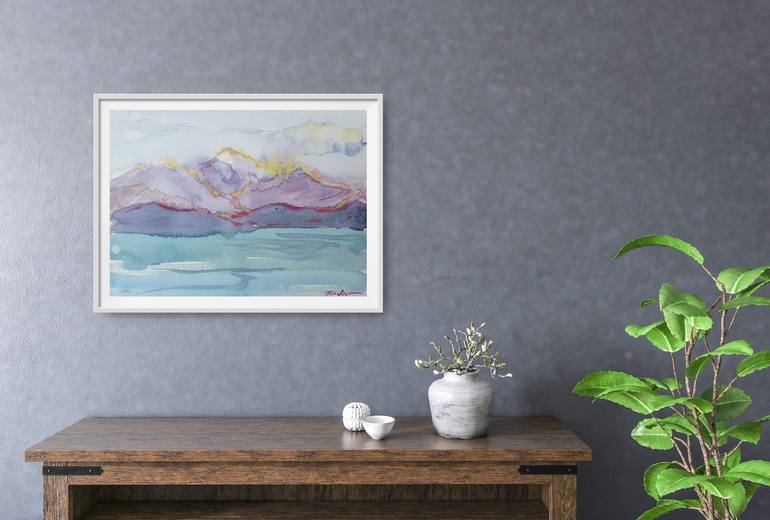 Original Abstract Landscape Painting by Dina Aseeva
