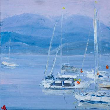 Print of Yacht Paintings by Dina Aseeva