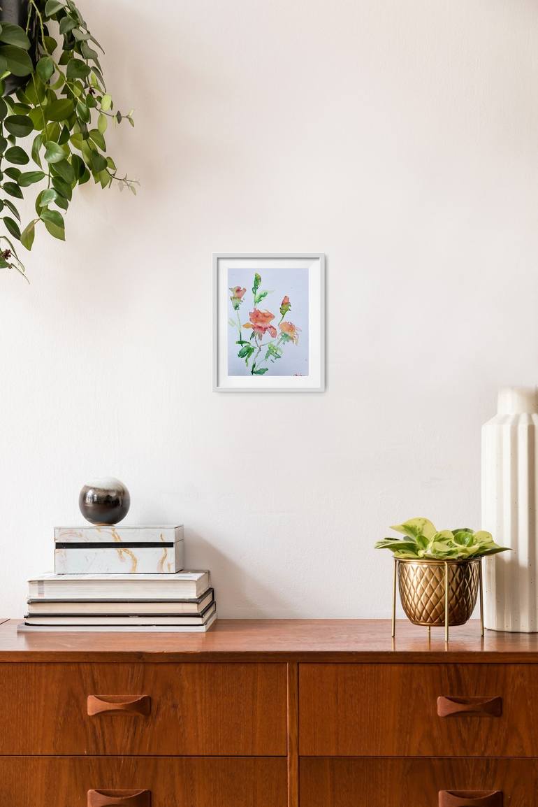 Original Floral Painting by Dina Aseeva