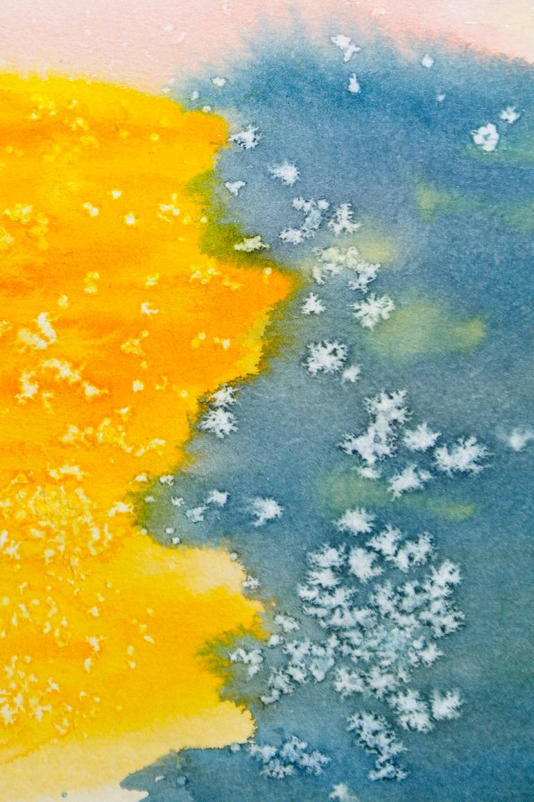 Original Abstract Nature Mixed Media by Dina Aseeva