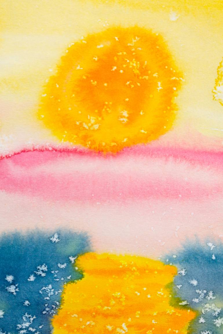 Original Abstract Nature Mixed Media by Dina Aseeva