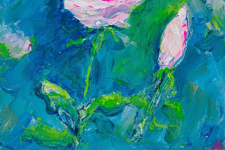 Original Impressionism Botanic Painting by Dina Aseeva