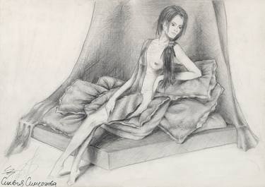 Original Realism Women Drawings by Silvia Simeonova