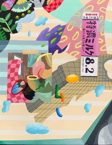 Original Pop Art Food & Drink Paintings by Ziping Wang