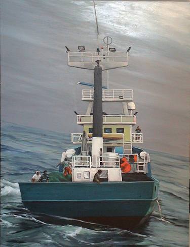 Original Boat Paintings by Juan Carlos Oronoz