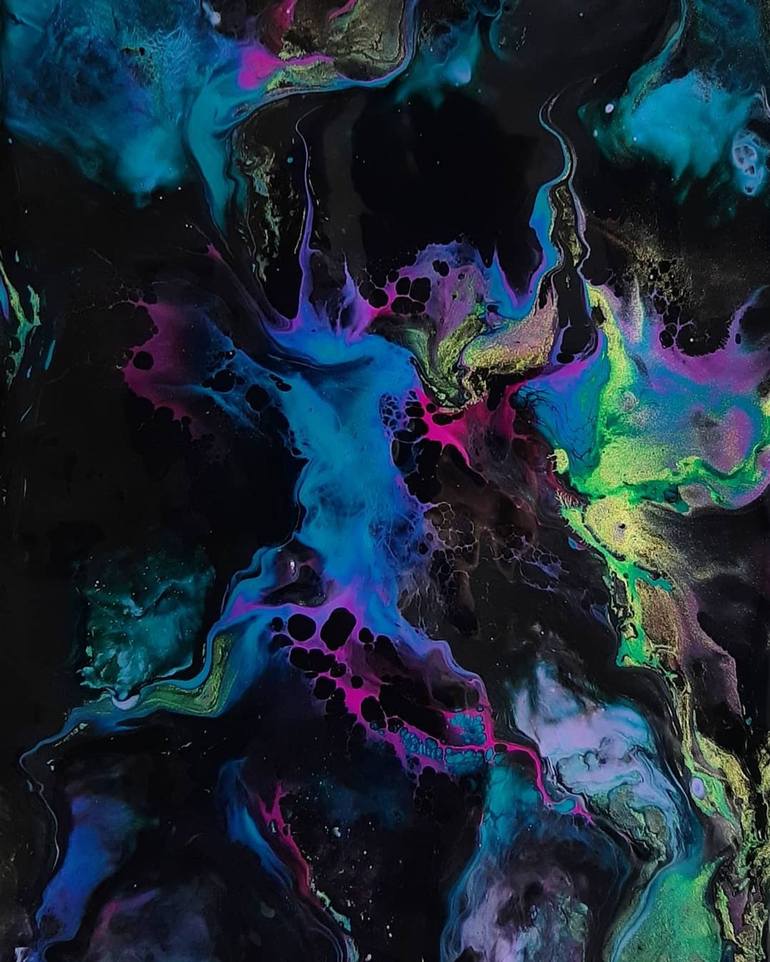 Nebula Painting by Elizaveta Butkova | Saatchi Art