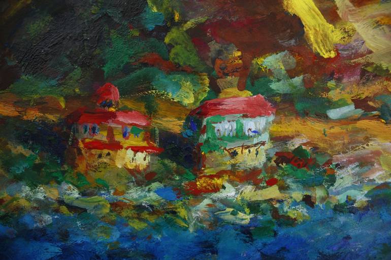 Original Fine Art Landscape Painting by Anri Kutchava