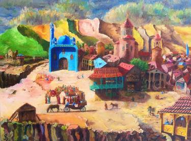 Original Cities Paintings by Anri Kutchava