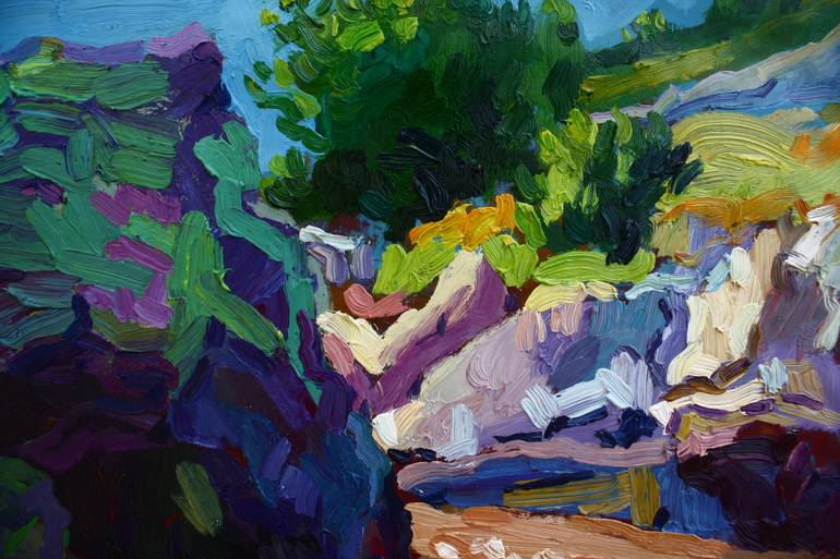 Original Expressionism Landscape Painting by Anri Kutchava