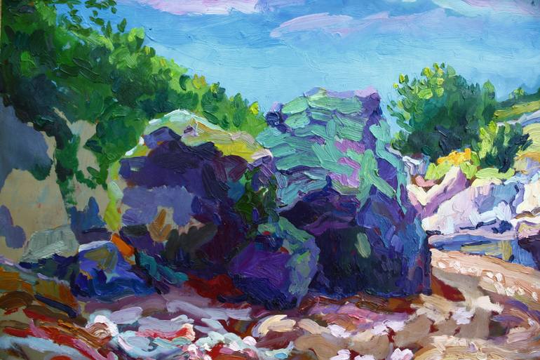 Original Expressionism Landscape Painting by Anri Kutchava