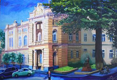 Print of Impressionism Architecture Paintings by Anri Kutchava